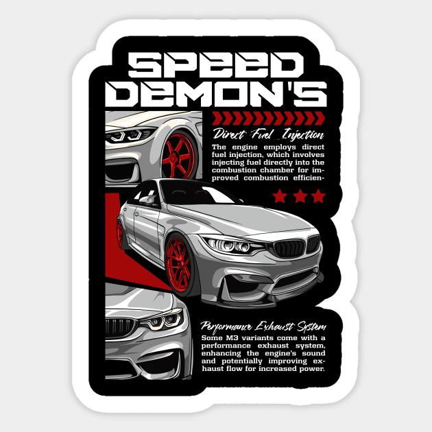 M3 F80 Speed Demon's Sticker by Harrisaputra